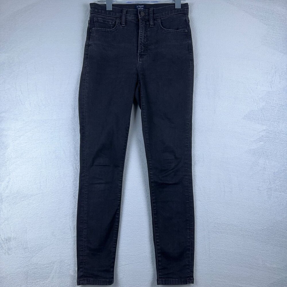 J. Crew Skinny Jeans High Rise Five Design Pockets Womens Black Size 27